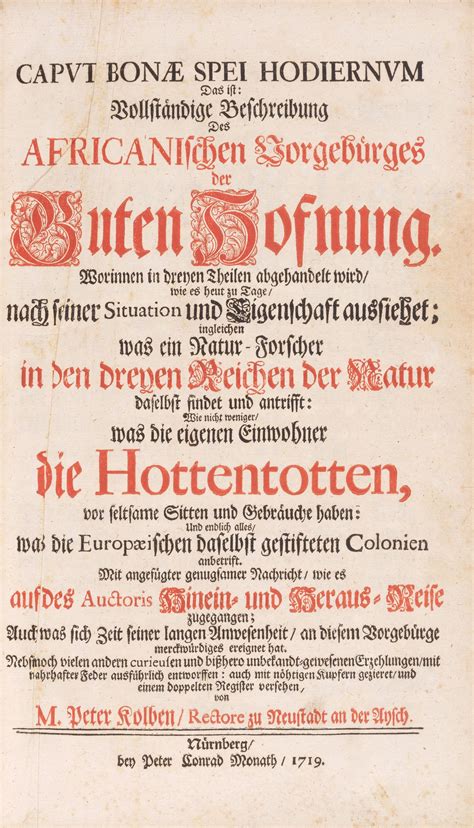 Caput bonae Spei hodiernum (1719)