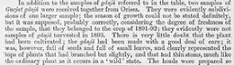 A printed paragraph of 1893 describing two samples of Gurjat ganja received from Orissa
