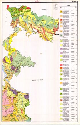 Soil map of West Bengal produced by the 'Soil Conservation Department West Bengal'