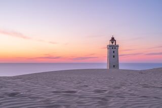 Rubjerg Knude lighthouse at dusk, Hjørring