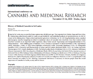 History of Medical Cannabis in Sri Lanka