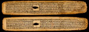Palm leaf manuscript of the Cikitsāsārasaṅgrahaḥ
