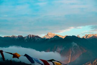 Himalayan mid-elevation landscape in the Eastern Himalayas