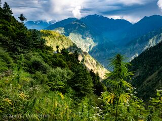 View of the Parvati Valley in Kullu District