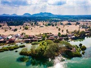 Looking over the Mekong in Southern Laos
